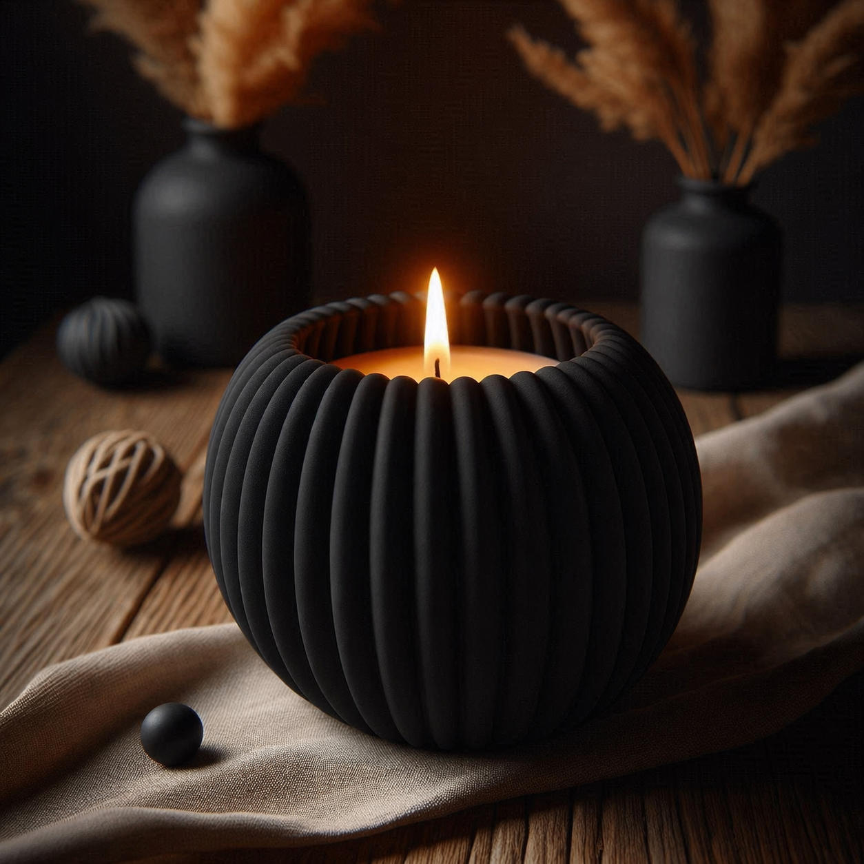 Ribbed Bowl Waxinelichthouder