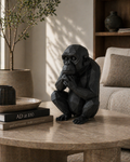 Thinking Monkey (kleur mat-zwart)