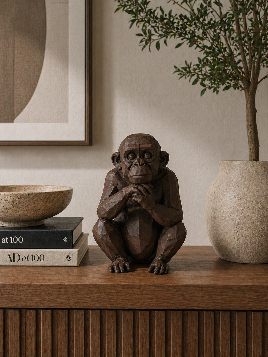 Thinking Monkey Big (kleur dark-chocolate)