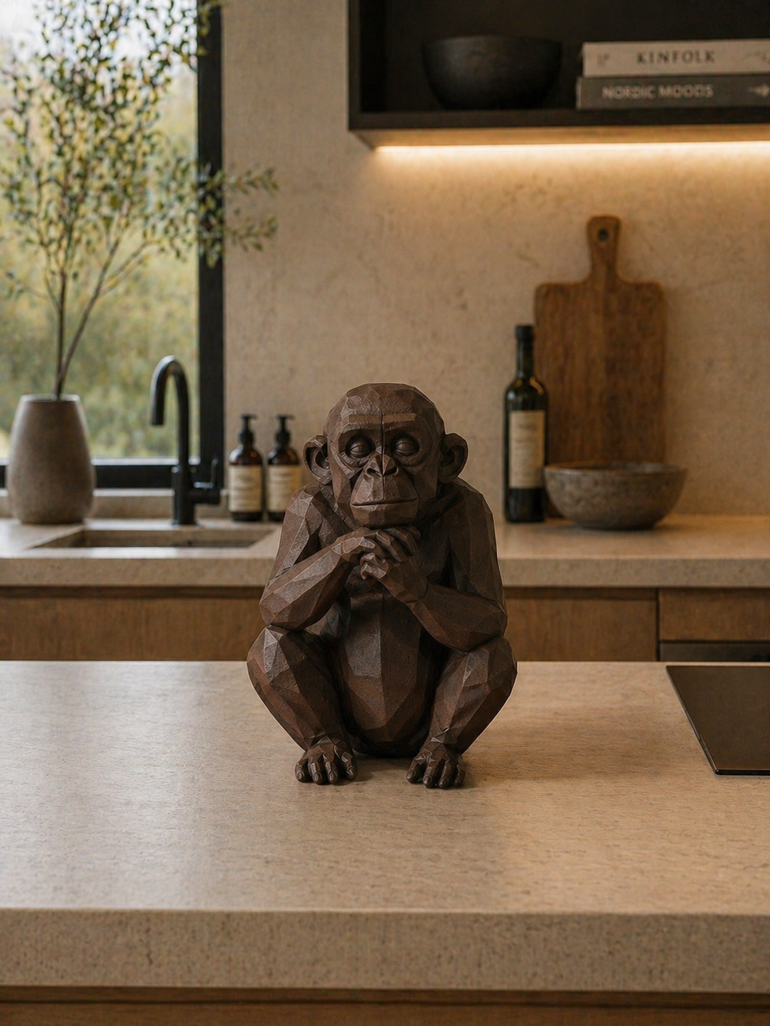 Thinking Monkey Big (kleur dark-chocolate)