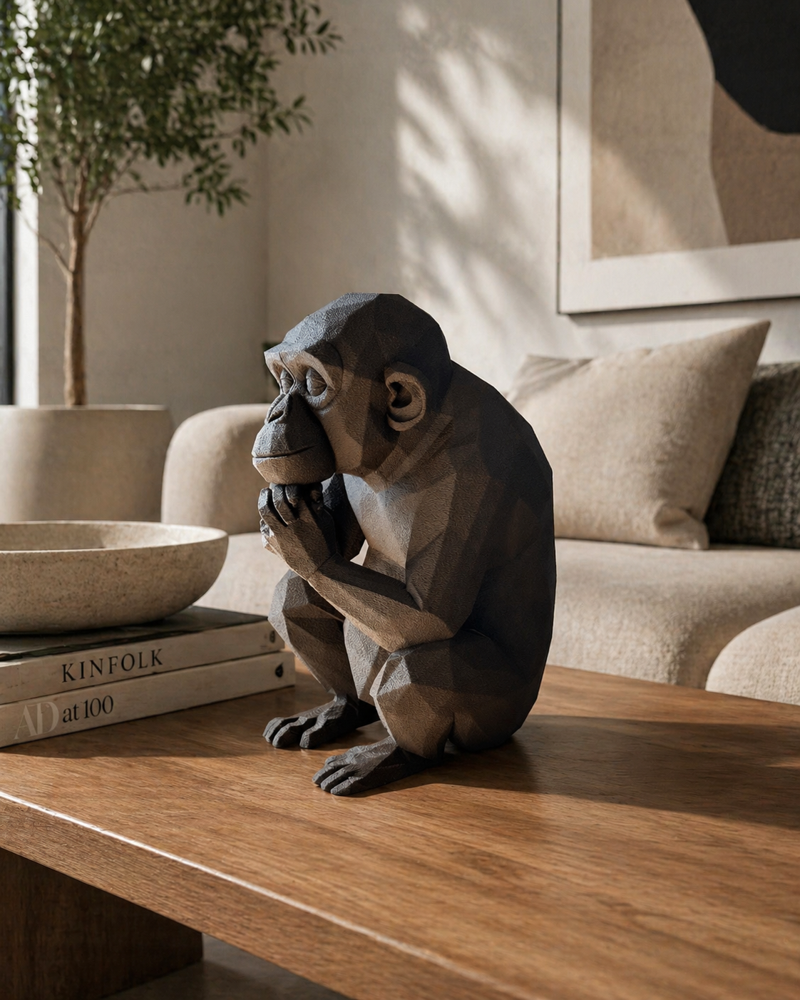 Thinking Monkey Big (kleur dark-chocolate)