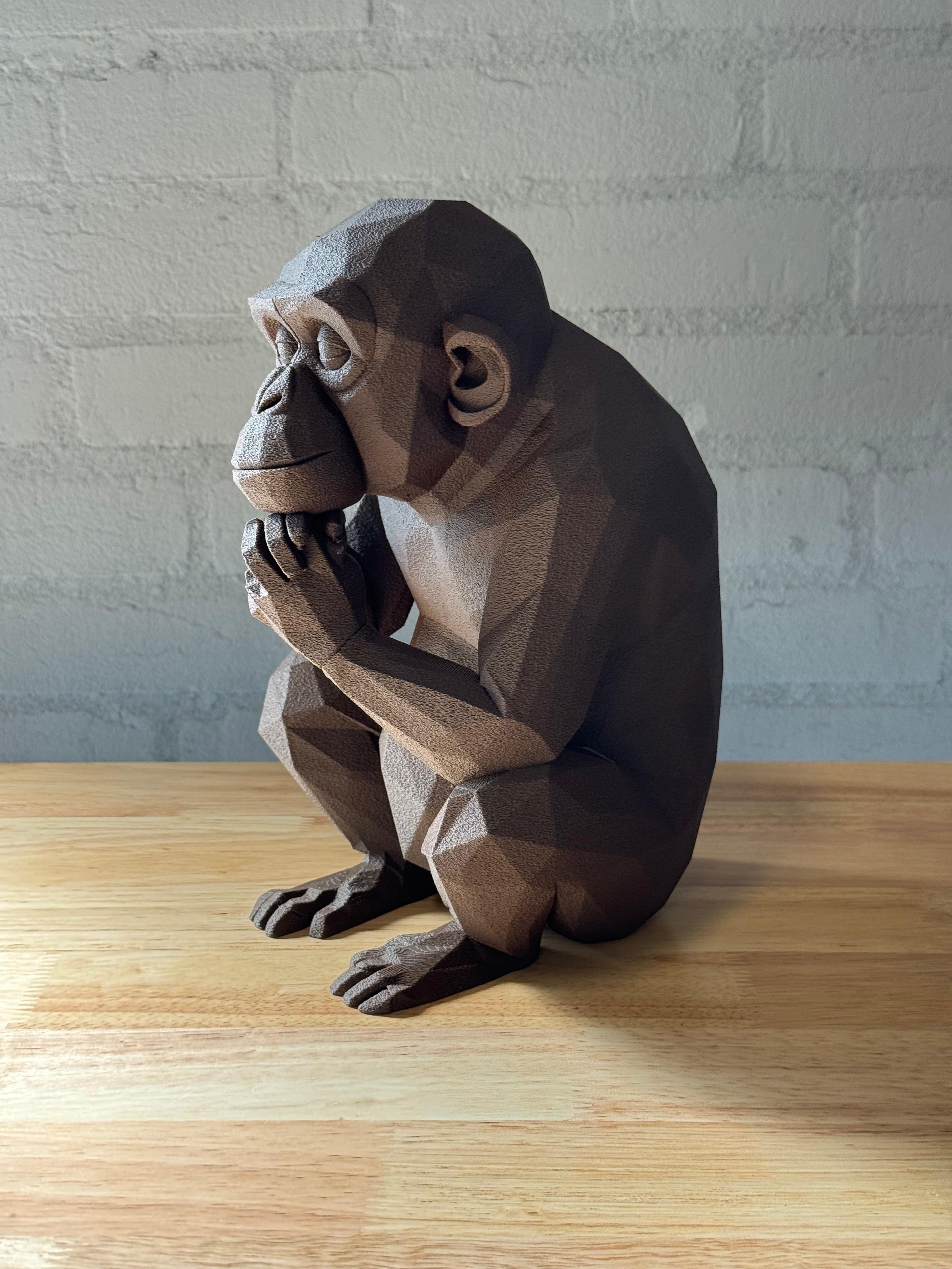 Thinking Monkey Big (kleur dark-chocolate)
